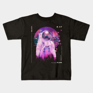 Vaporwave Astral Astronaut Kids T-Shirt